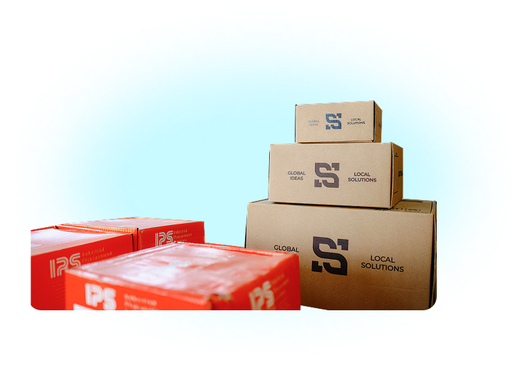 Warehouse with materials
