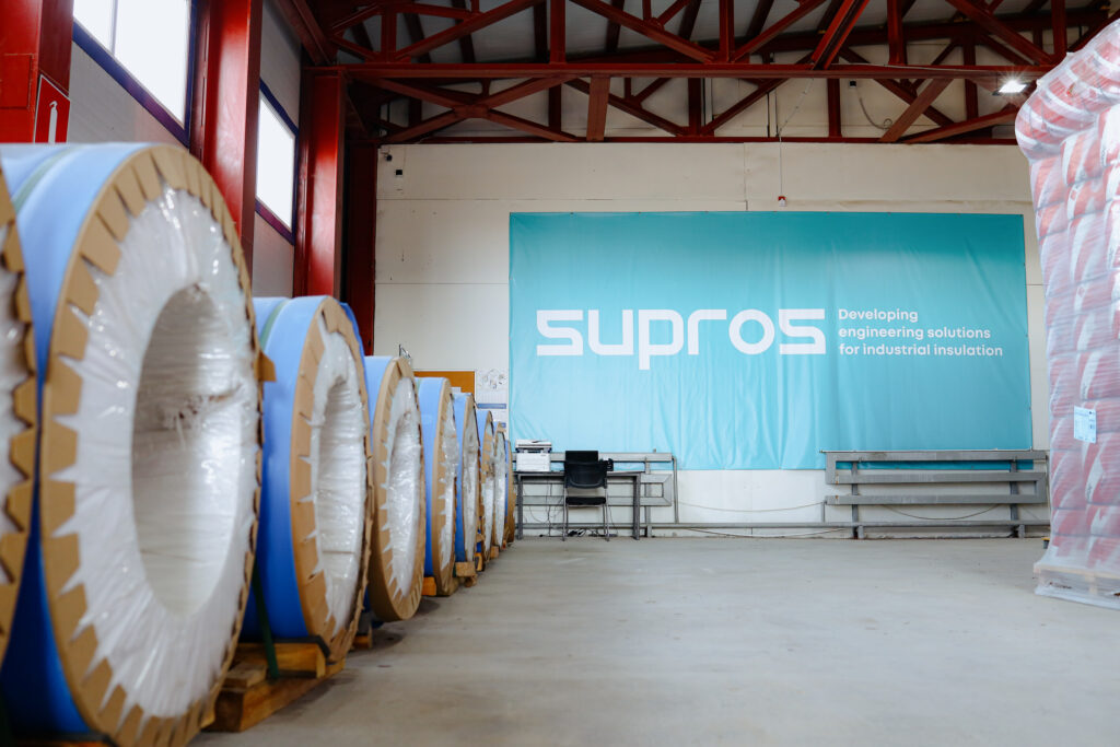 Warehouse with materials